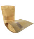 Σακουλάκι Καφέ Kraft με Παράθυρο - Doy Pack 16x27cm Σετ 100τμχ