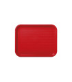Δίσκος Πλαστικός Fast Food Κόκκινος 40x30cm