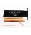 Bamboomaki - Πουγκί Με Μεταλλικά Ανοξείδωτα Καλαμάκια Χάλκινα