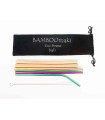 Bamboomaki - Πουγκί Με Μεταλλικά Ανοξείδωτα Καλαμάκια Rainbow