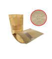 Σακουλάκι Doy Pack Με Βαλβίδα 16x27cm - Kraft με Παράθυρο - Σετ 100τμχ