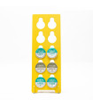 Wooden Stand for 10 Nespresso Pods Yellow